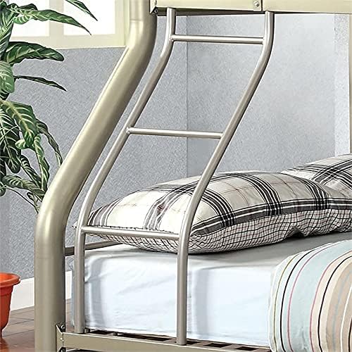 Metallic Gold Metal Twin Over Full Bunk Bed F9702