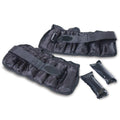 Black Adjustable Ankle Weights 10-20lb Pair Z2520