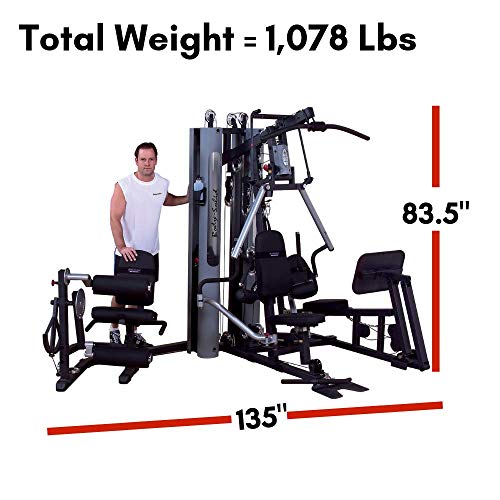 210lbs Multi-Station Gym Machine with Leg and Calf Press Attachment T128806
