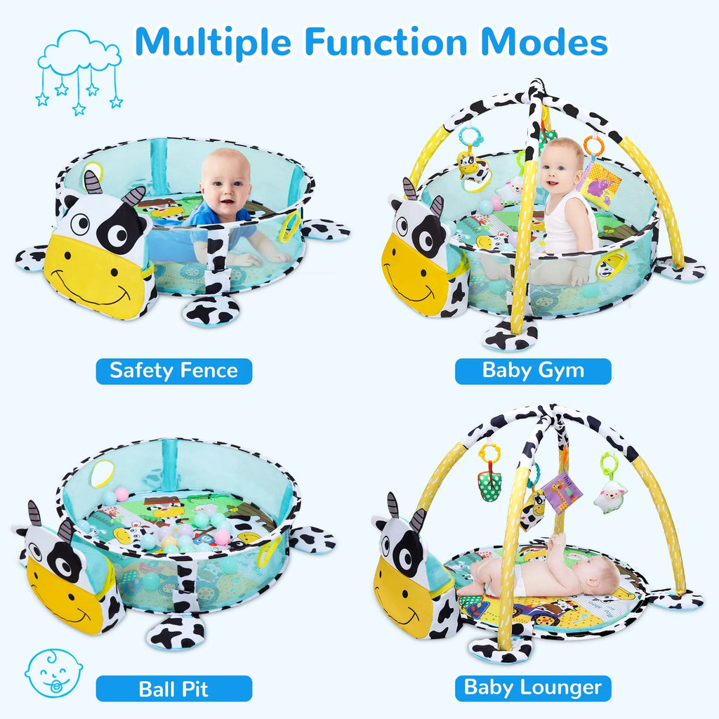 Baby Play Mat with 4 Hanging Toys 30 Balls P284191