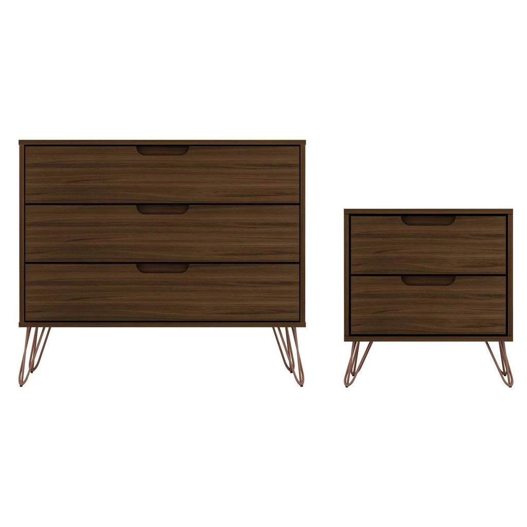 Set of 2 Dresser and Nightstand with Drawers S82983