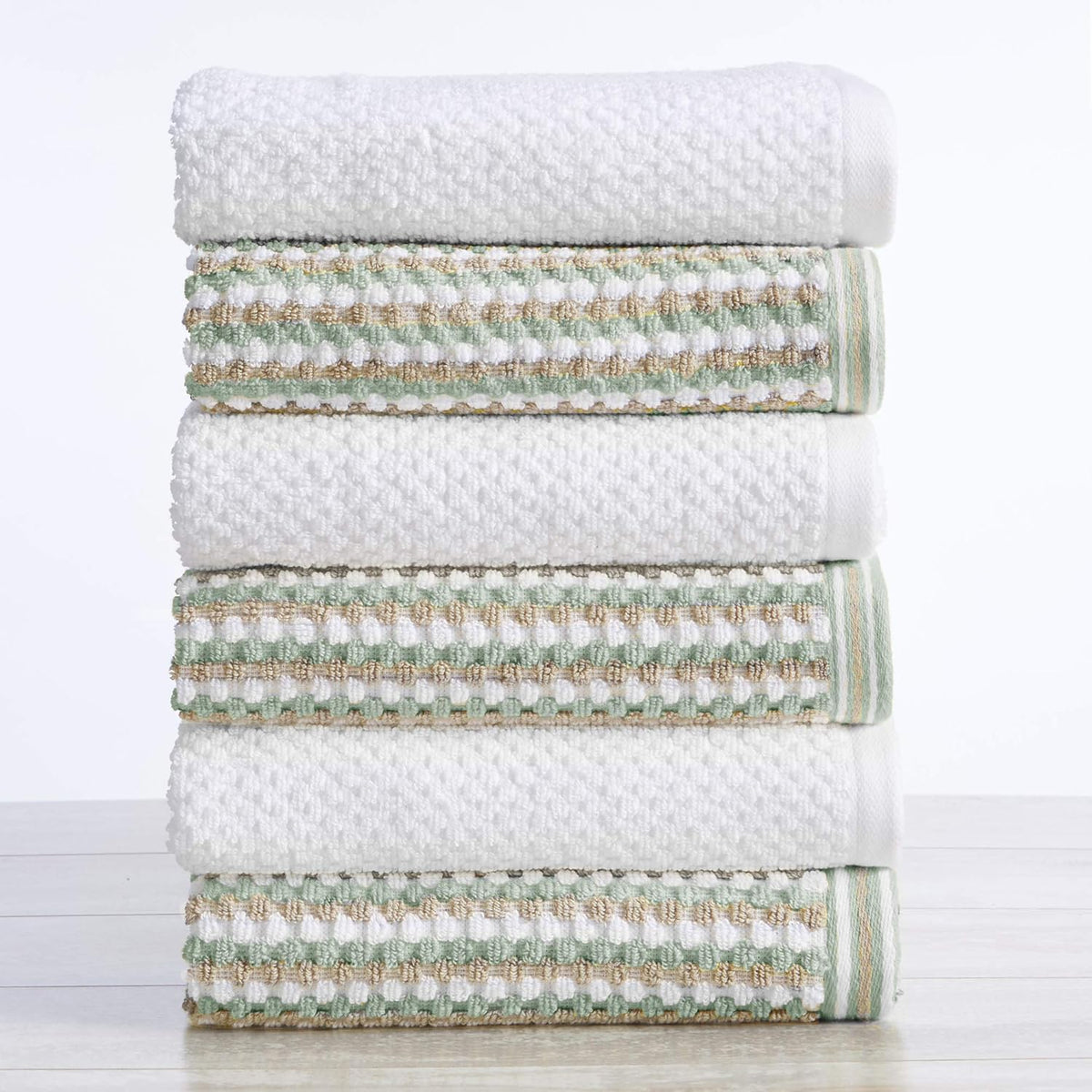 Light Grey Set of 4 Cotton Quick-Dry Bath Towels C2325