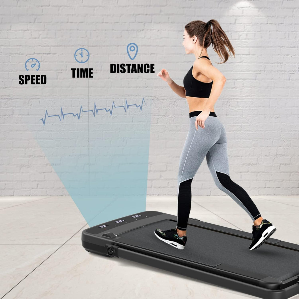 Under Desk 2 in 1 Folding Treadmill Walking Pad X439421