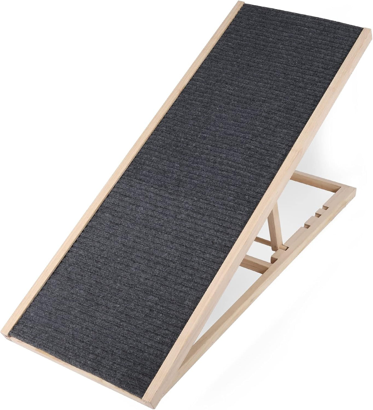 Wooden Pet Ramp with Non Slip Carpet Surface K963