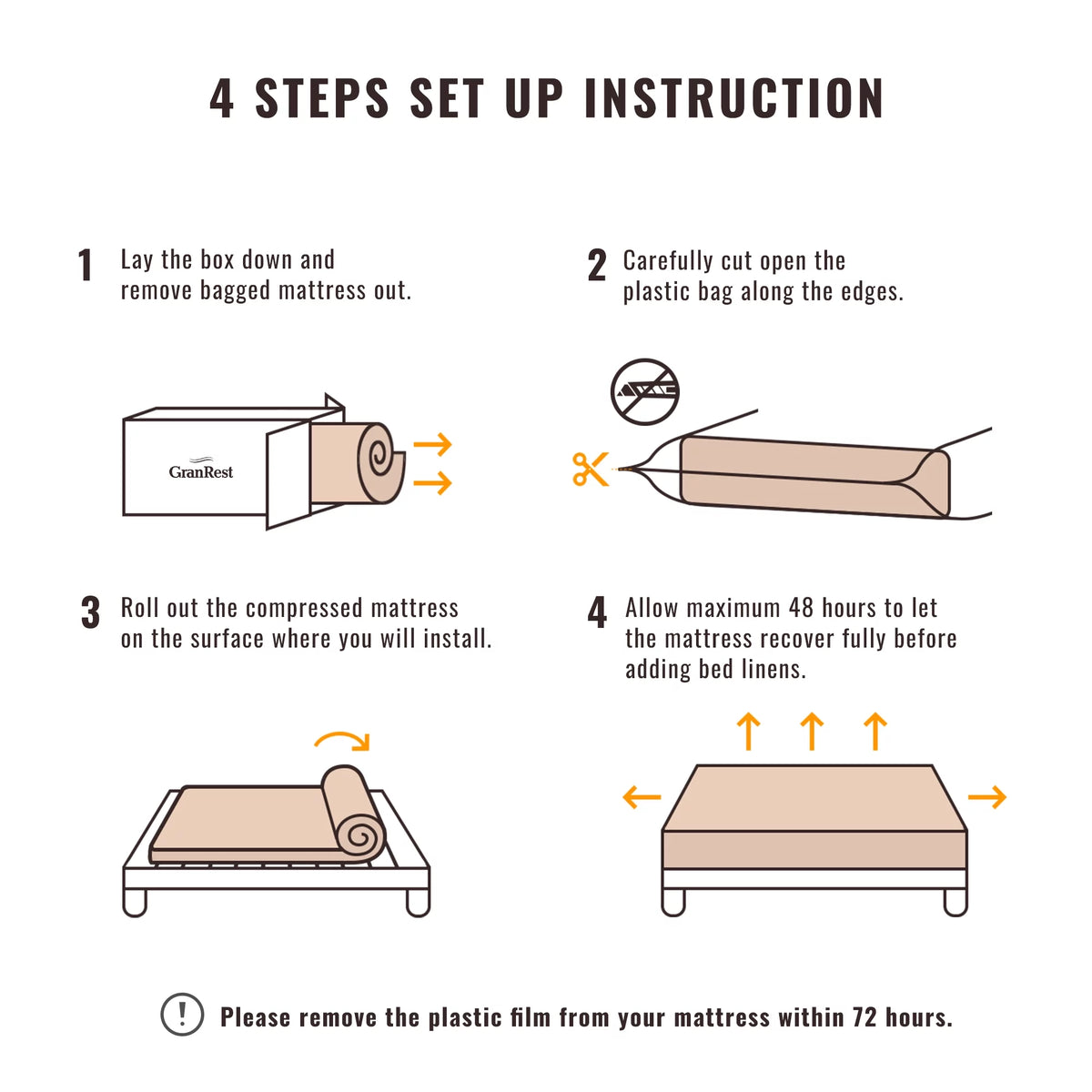 10'' Gel Memory Foam Mattress Queen G818750