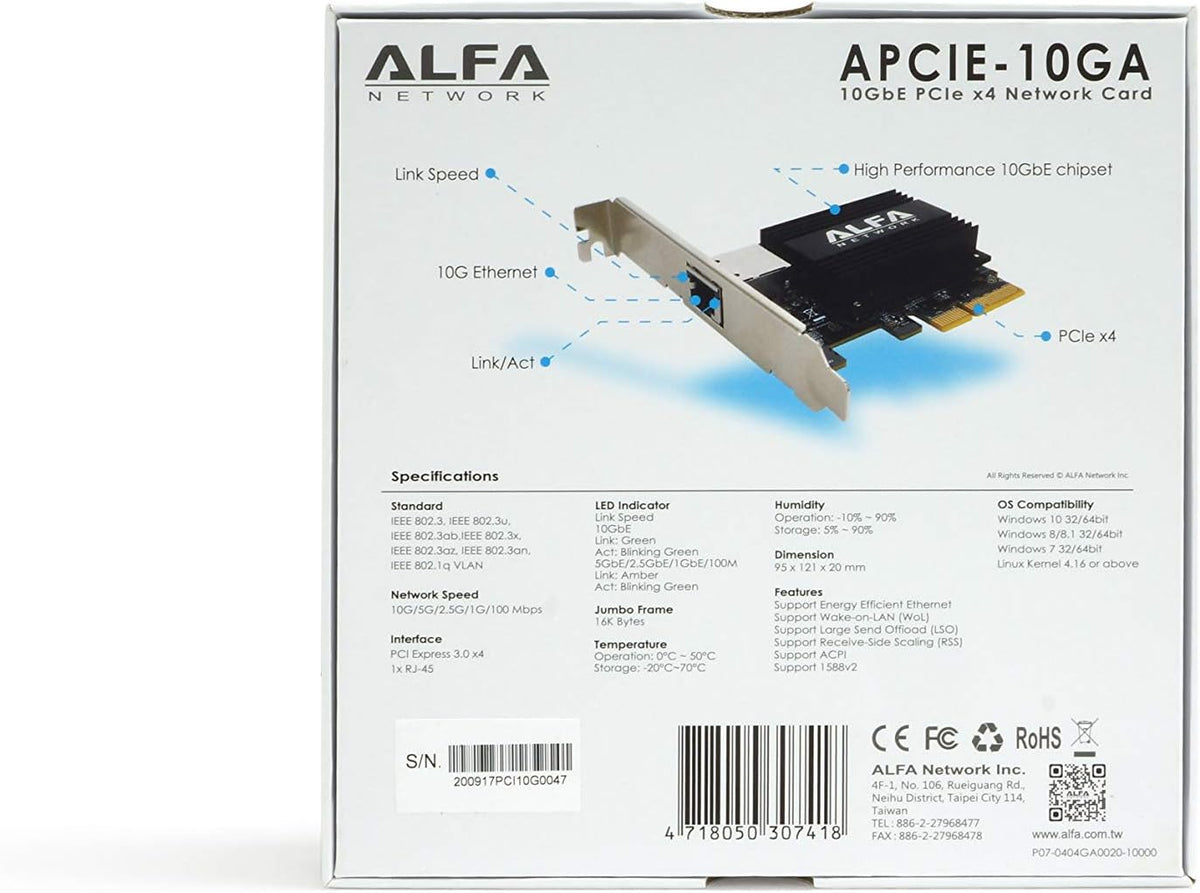 10GbE PCIe Network Adapter Card S19843