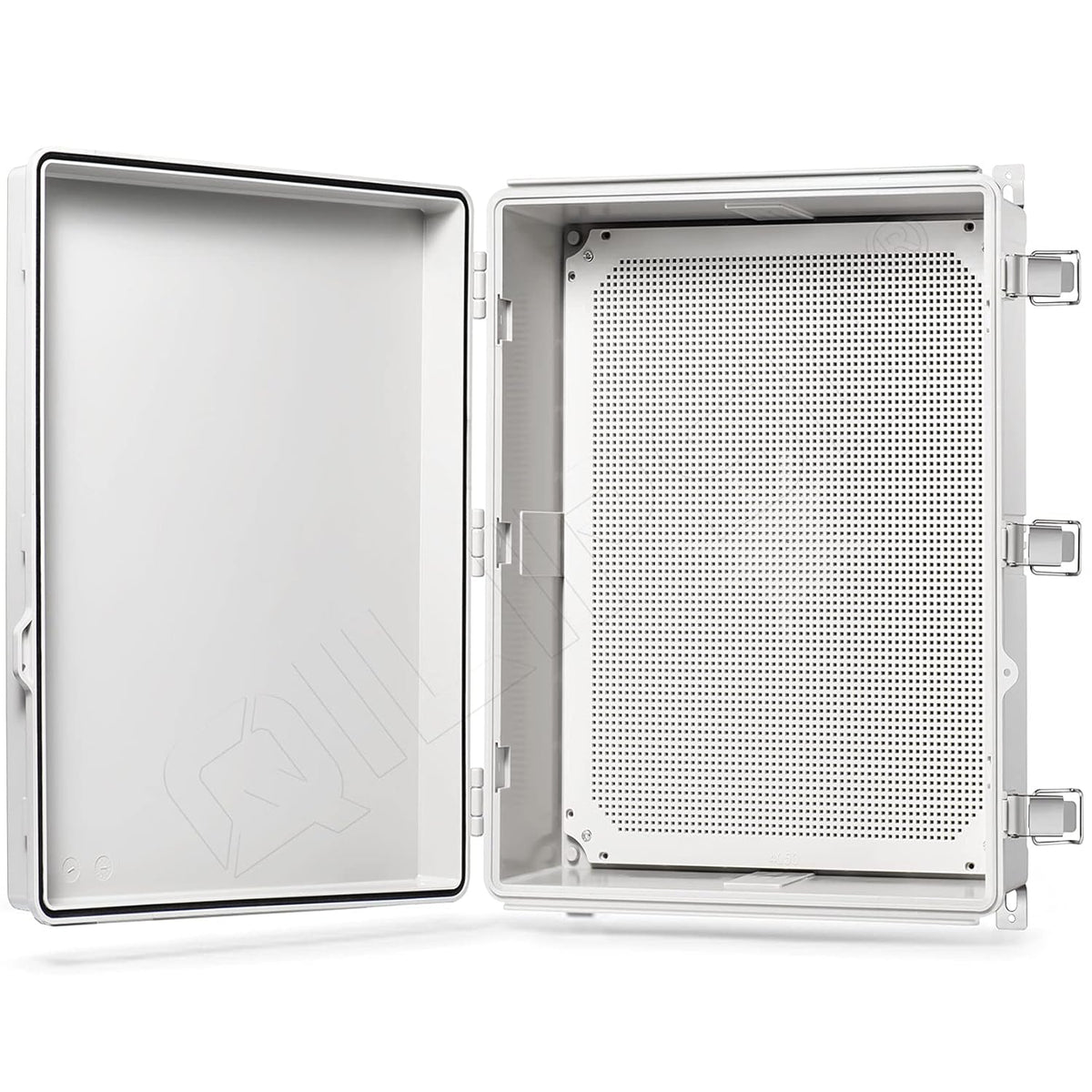 Junction Box with Mounting Plate, IP67 Waterproof ABS Plastic Grey G113