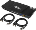 HDMI KVM Switch 2 Port 4K@60Hz Red D3597