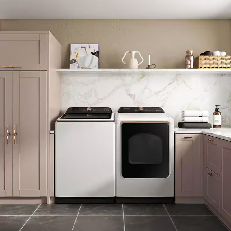 7.4 cu. ft. Vented Smart Gas Dryer with Steam Sanitize+ in Ivory L7632