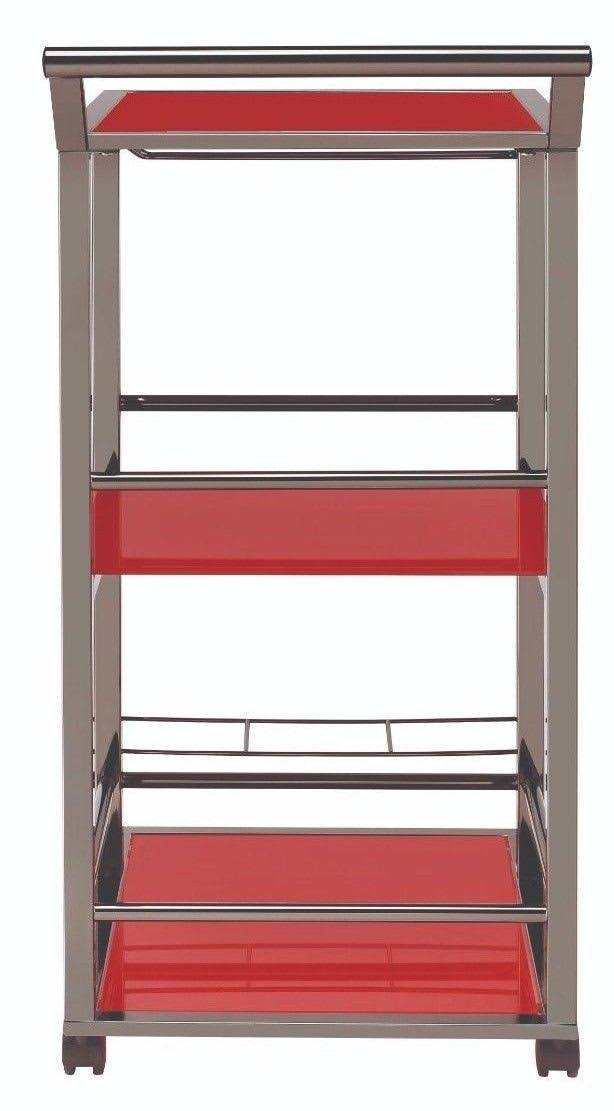 Red Serving Cart X719