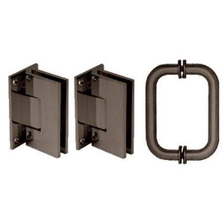 Oil Rubbed Bronze Shower Pull and Hinge Set L926