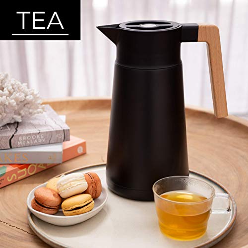 68 Oz Stainless Steel Insulated Coffee Carafe with Tea Infuser and Strainer N539