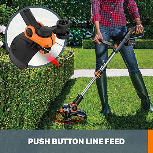 20V Cordless String Trimmer & Edger with Battery and Charger C499