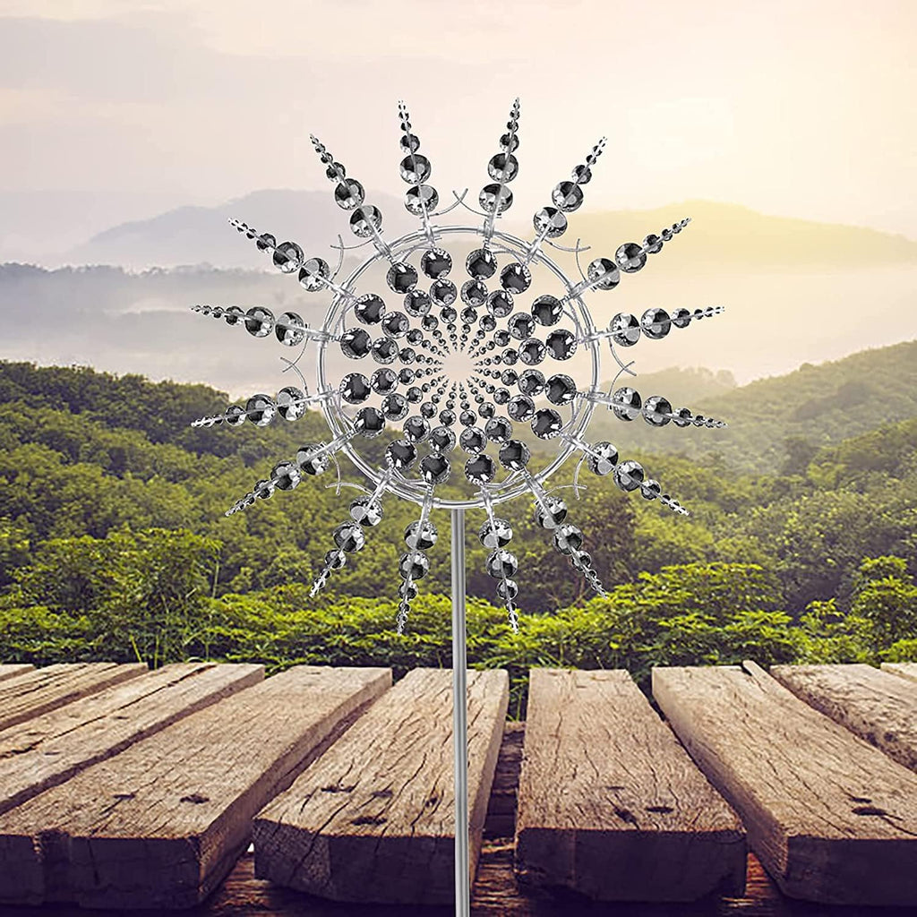 White Kinetic Windmill Spinner S83790