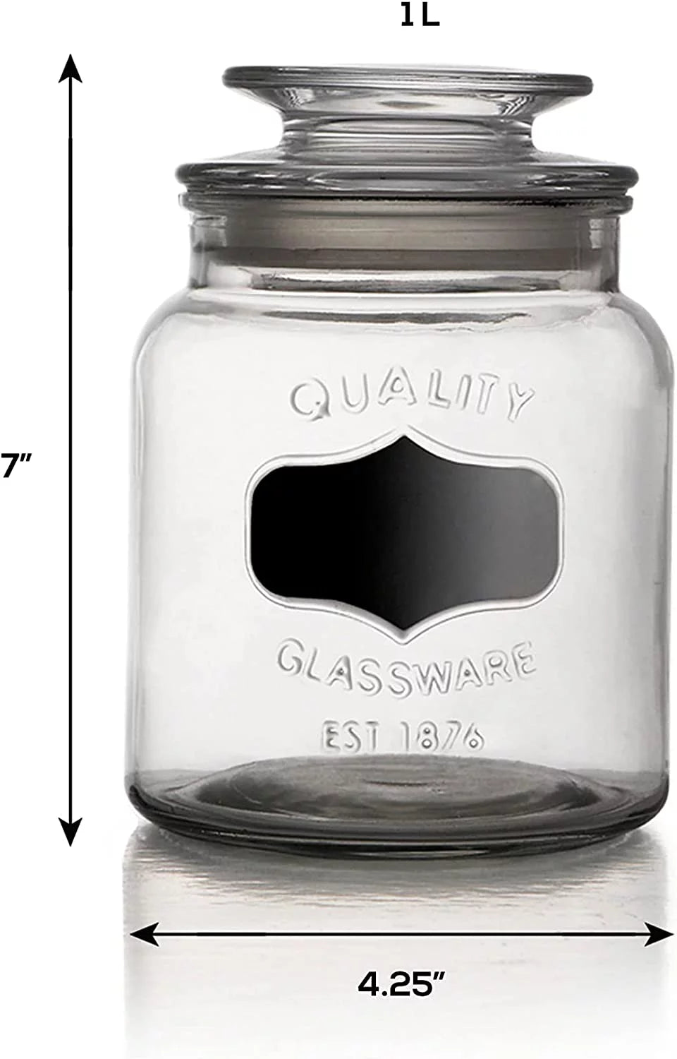 Clear Glass Food Storage Containers Set of 3 L698