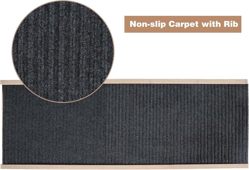 Wooden Pet Ramp with Non Slip Carpet Surface K963