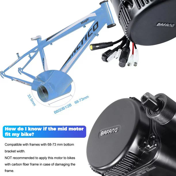 48V 750W Mid Drive Electric Bike Motor Conversion Kit with Optional Battery D97232