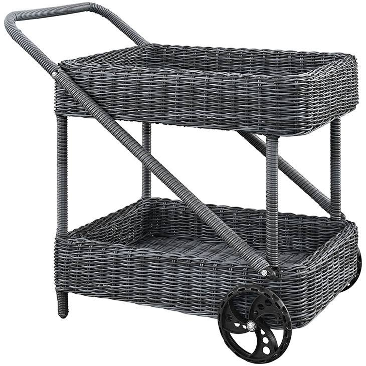 Gray Outdoor Patio Beverage Cart O207155