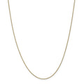 14K White Gold .8mm Baby Wheat Chain F462298