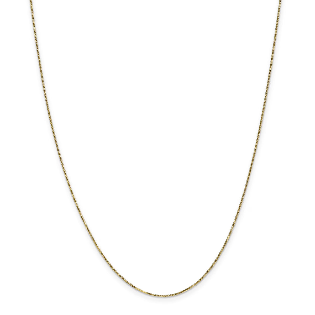 14K White Gold .8mm Baby Wheat Chain F462298