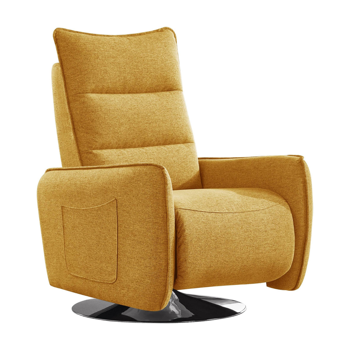 Yellow Swivel Reclining Lounge Chair Y718963