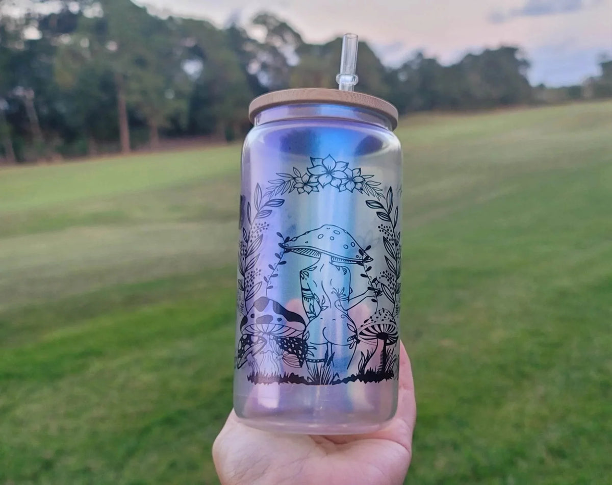 Mushroom Beer Can Glass L67777