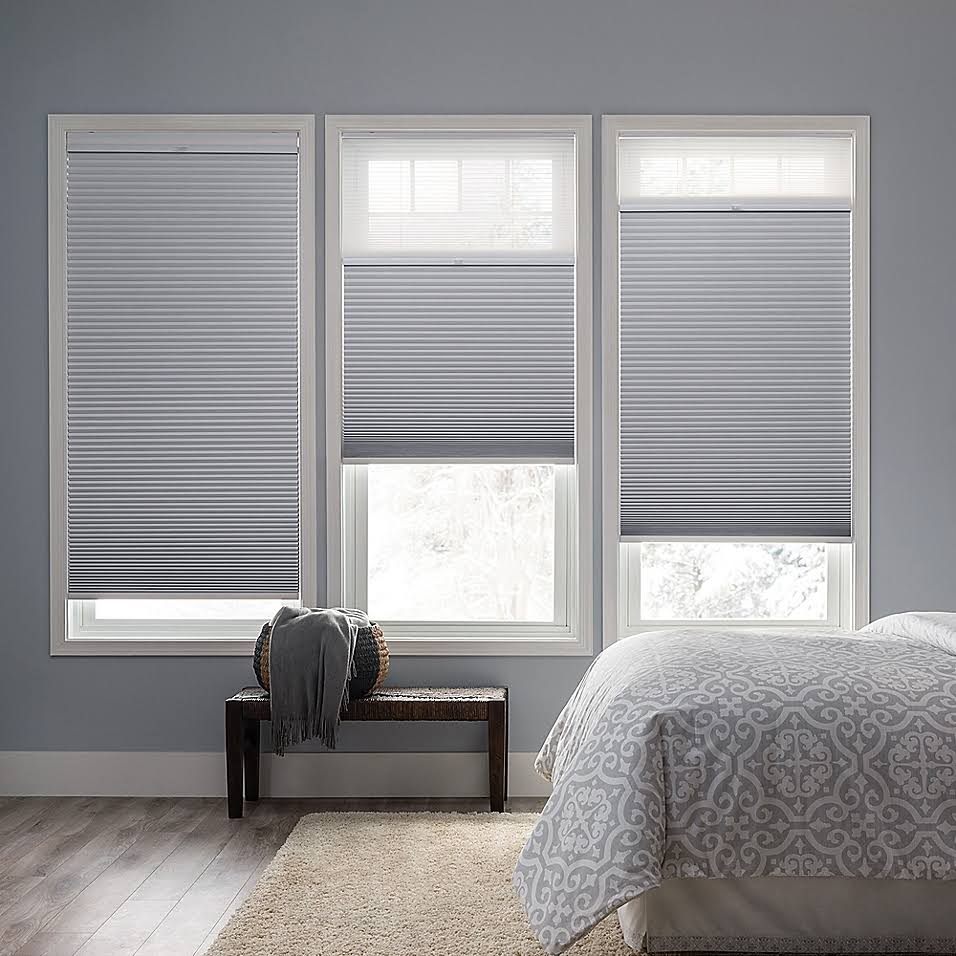 Cordless Day/Night Cellular Shade in Snow P964