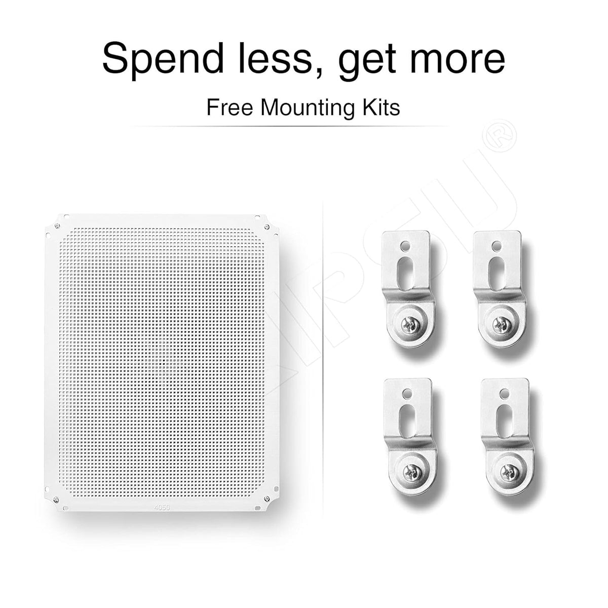 Junction Box with Mounting Plate, IP67 Waterproof ABS Plastic Grey G113
