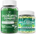 Digestive Enzymes Gummies & Chlorophyll Fiber Gummies Bundle H60746