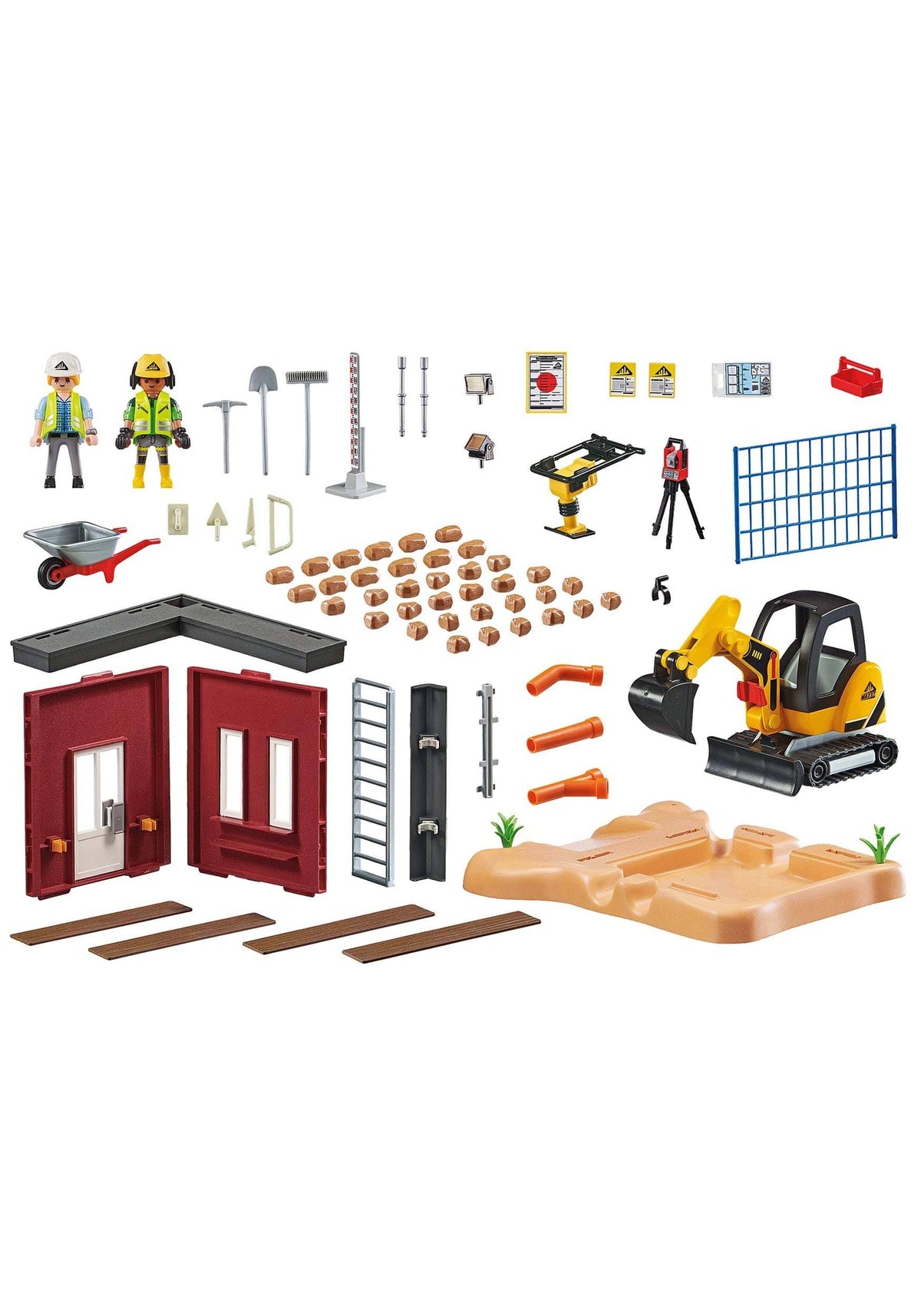 Mini Excavator with Building Section U5433