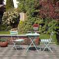 3-Piece Foldable Bistro Furniture Set in Mint Green P76108