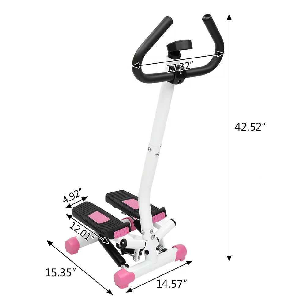 Mini Aerobic Stepper Twist Fitness Machine with Handle Z9039