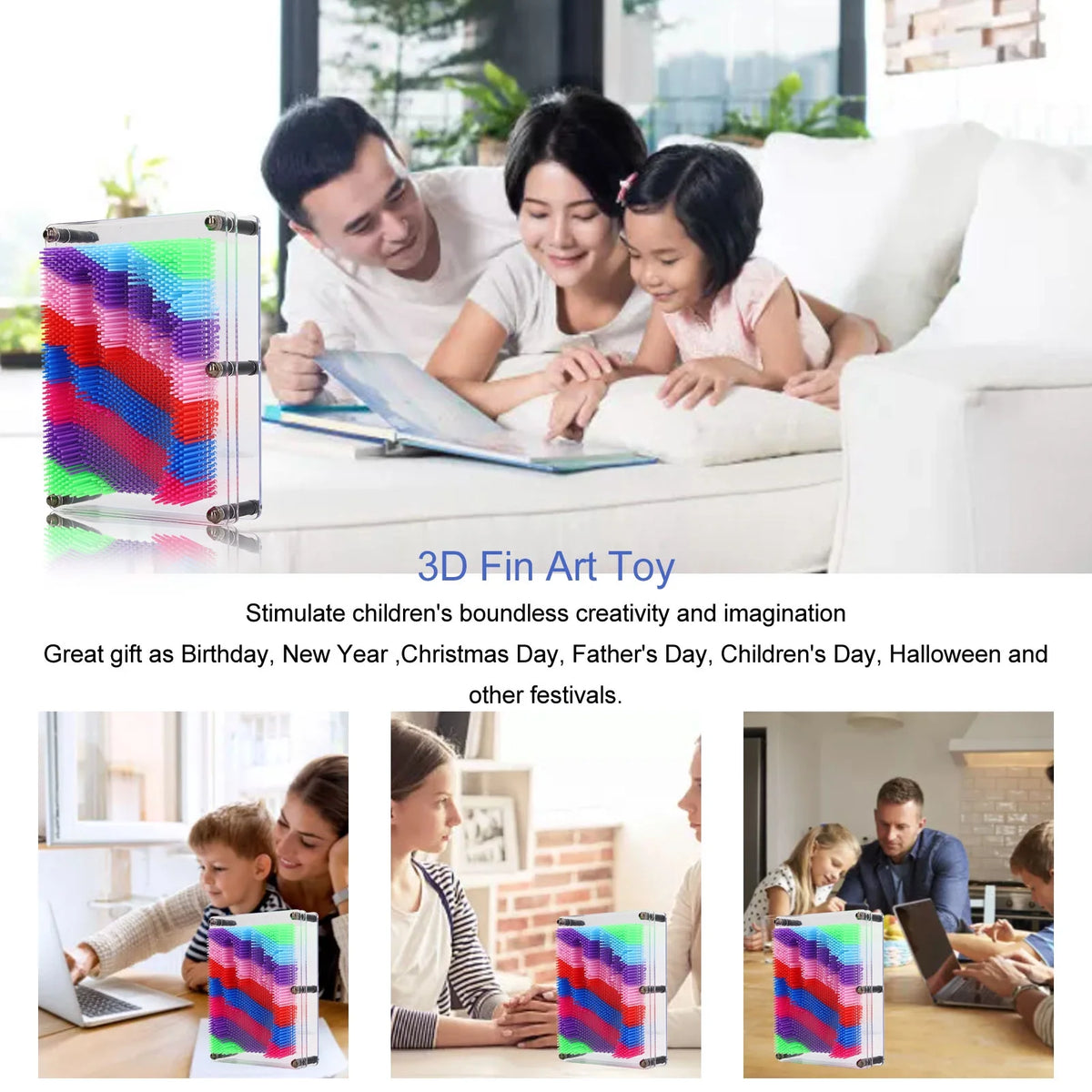 3d Pin Art Toy Needle Board S721