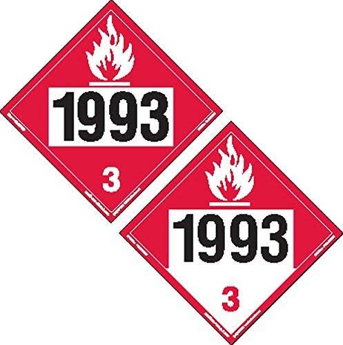 Two-Sided 4-Digit Rigid Vinyl Placard (Pack of 25) Y64650