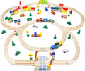 100-Piece Wooden Train Track Town Starter Set O77858