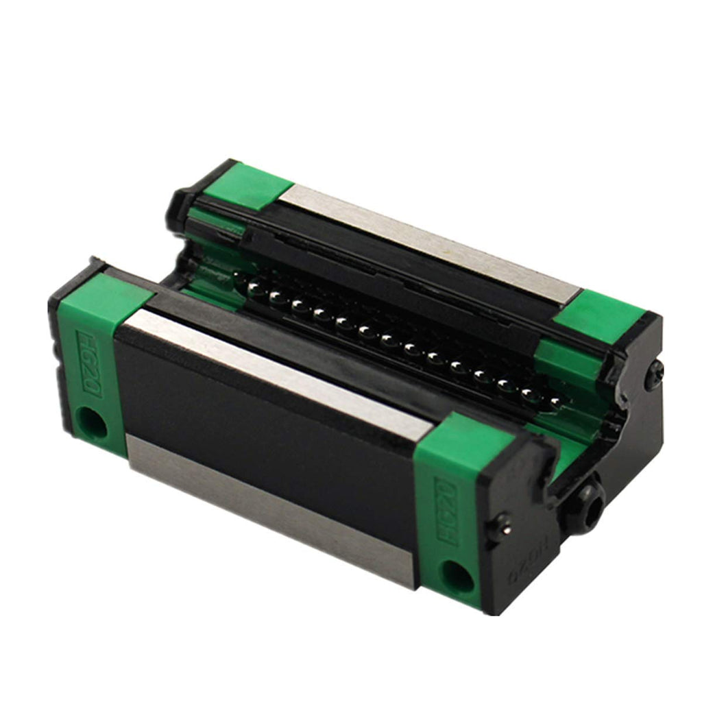 Linear Rail 2X HGR20-1000mm Slide Guideway + 4X HGH20CA Bearing Block Carriage for DIY CNC Y26068