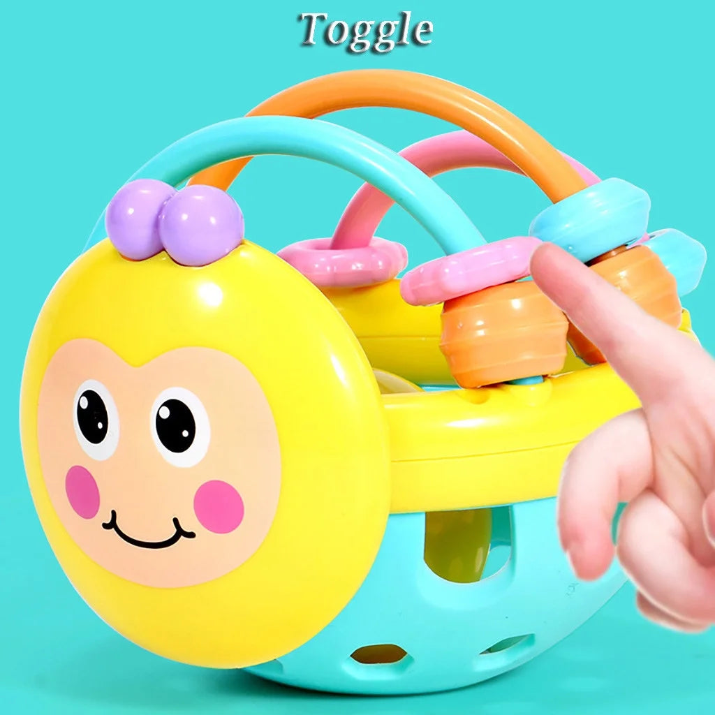 Ball Rattles Bell Infant Baby Plastic Toy Hand Bell Education Toy V256506
