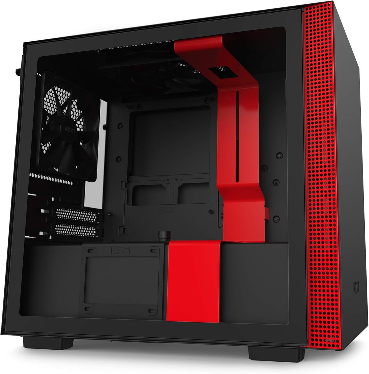Black Mini-ITX PC Gaming Case with Tempered Glass Side Panel M962