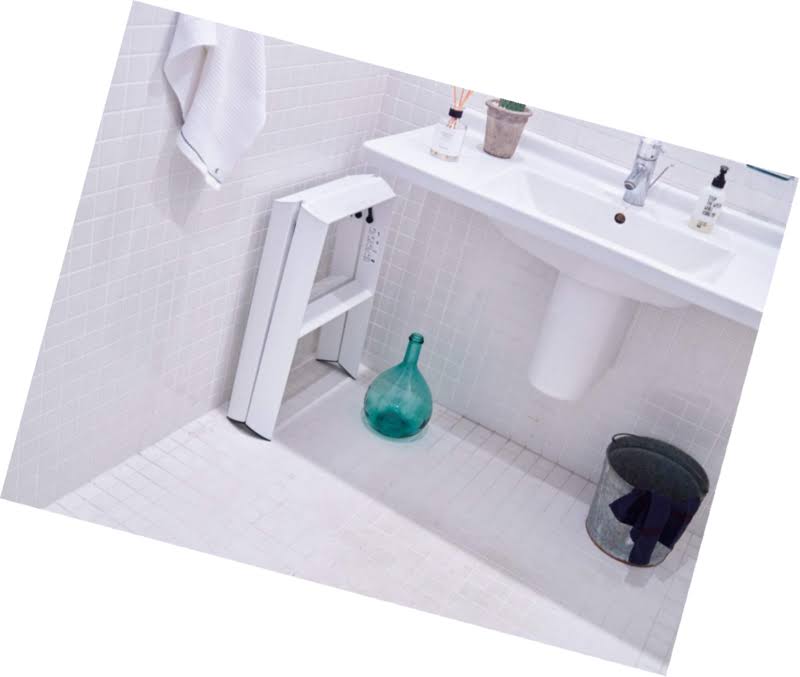 White 2 Step Step Stool Z38271
