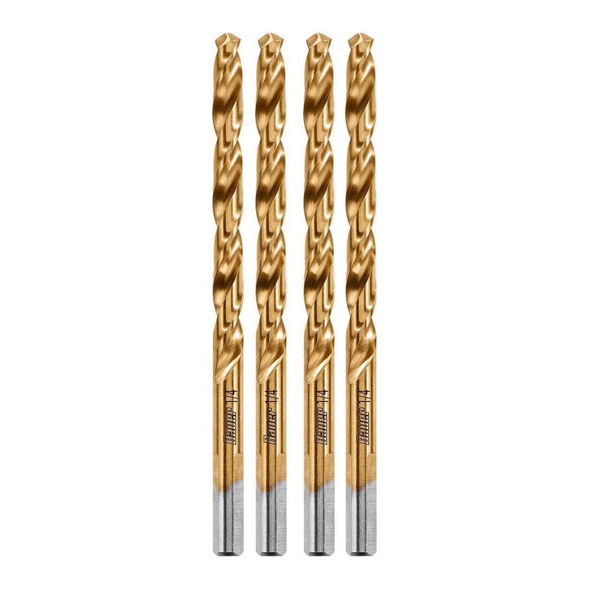 1/4 in. Titanium Drill Bit Set, 4 Piece E54162