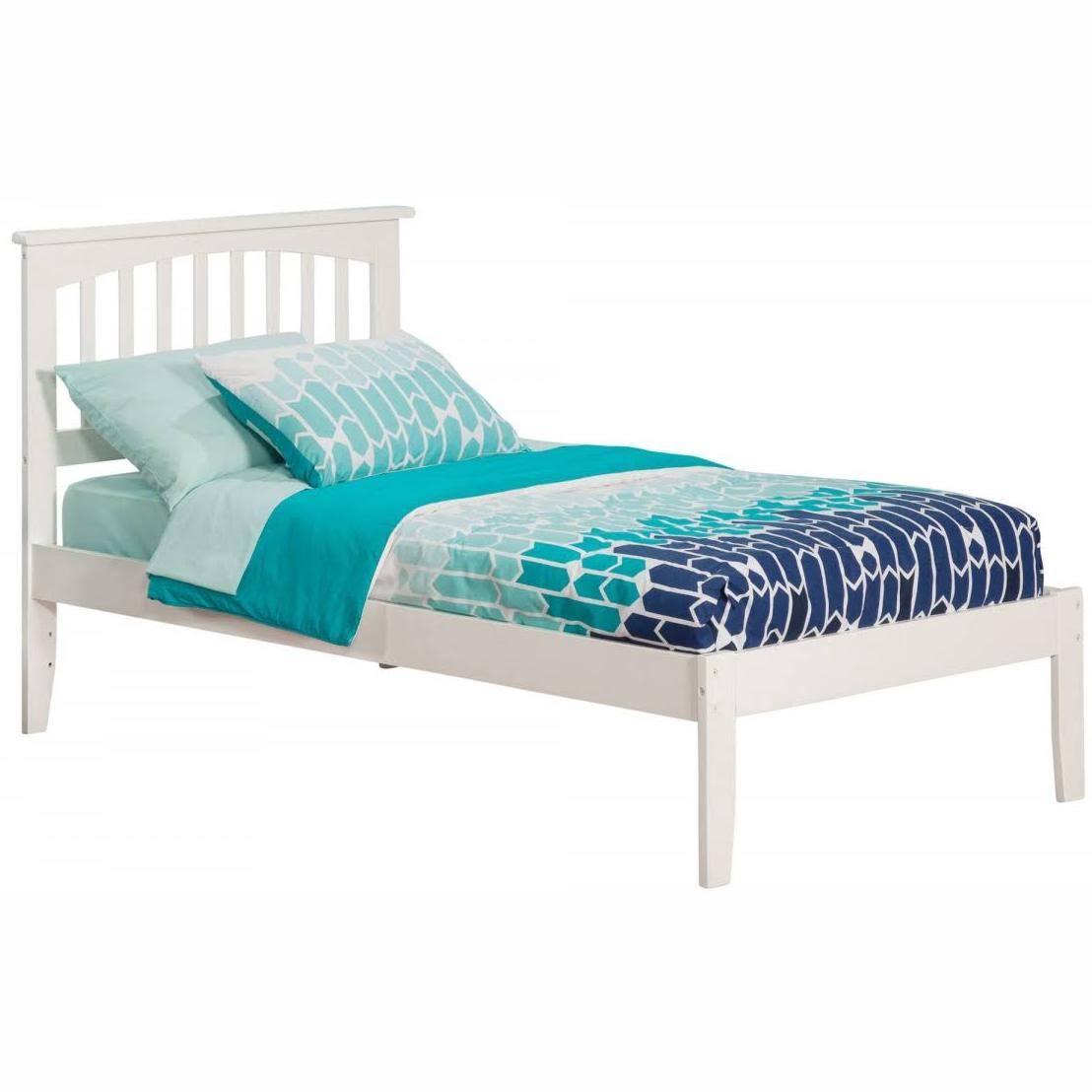 White Twin Mission Bed B765342