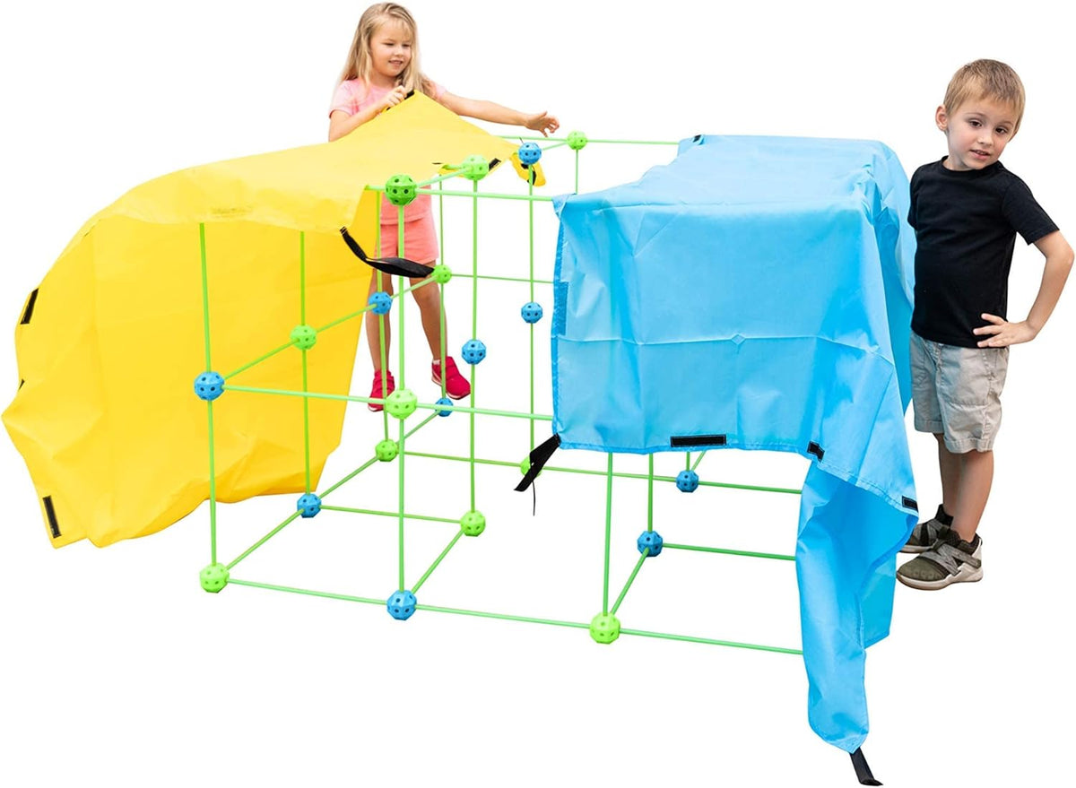 154 Pc Fort Building Kit with Colored Sheets Q64808