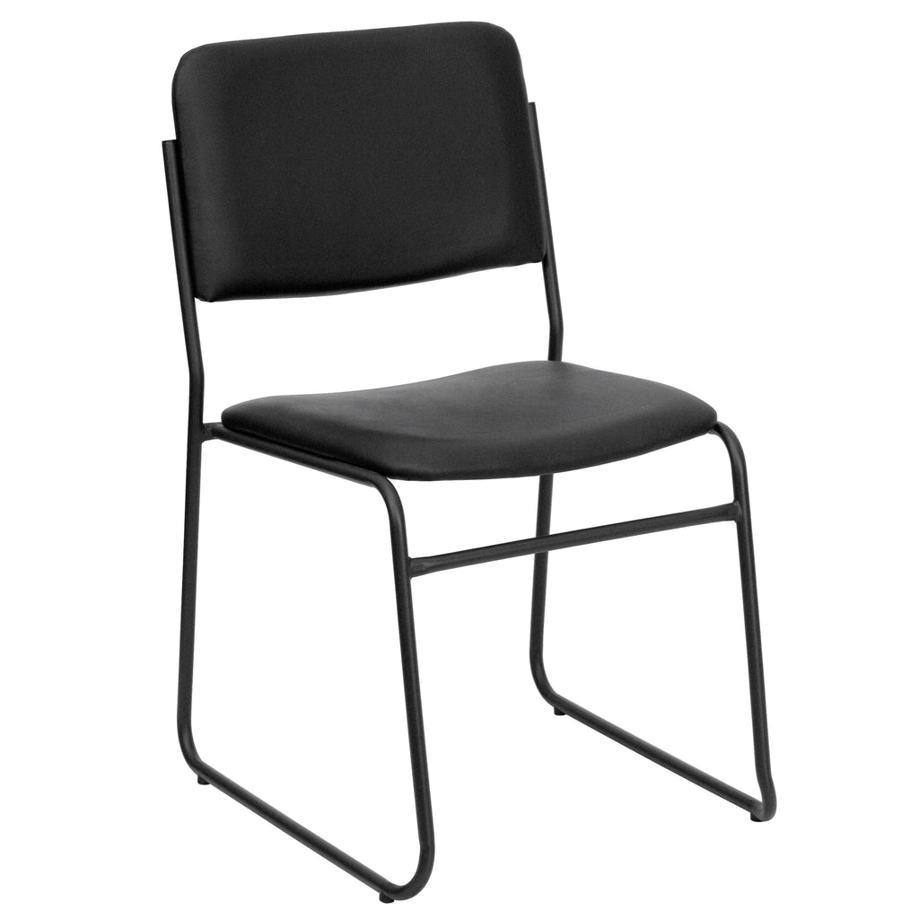 Black Vinyl Stacking Chair 5 Pack G829989