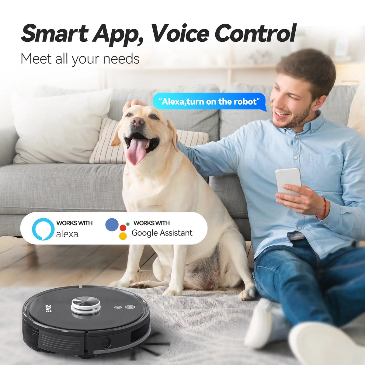 Robot Vacuum Cleaner 2000 Pa Suction K63878