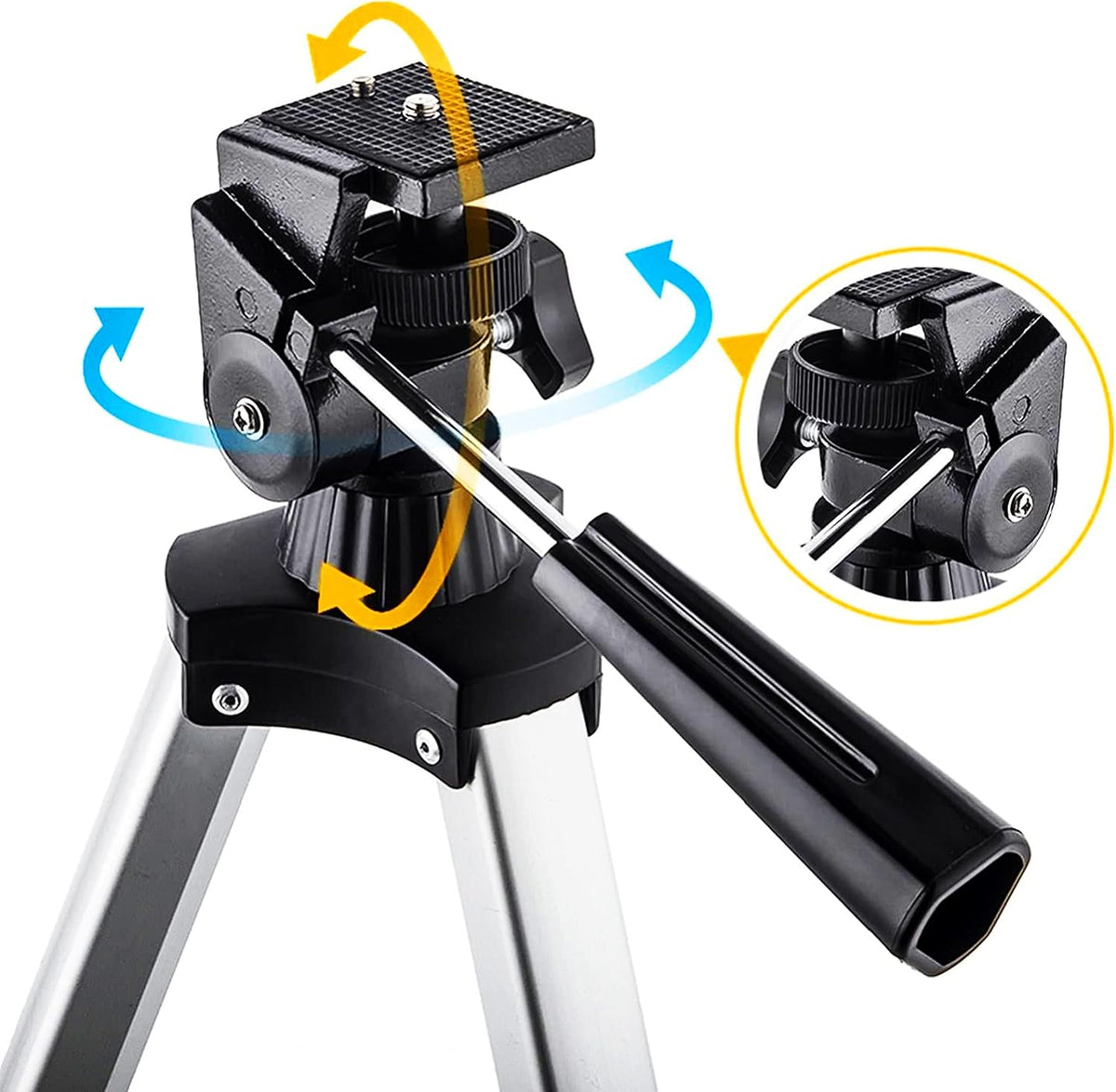 70mm Aperture 400mm AZ Mount Refracting Telescope with Phone Adapter and Wireless Remote J8240