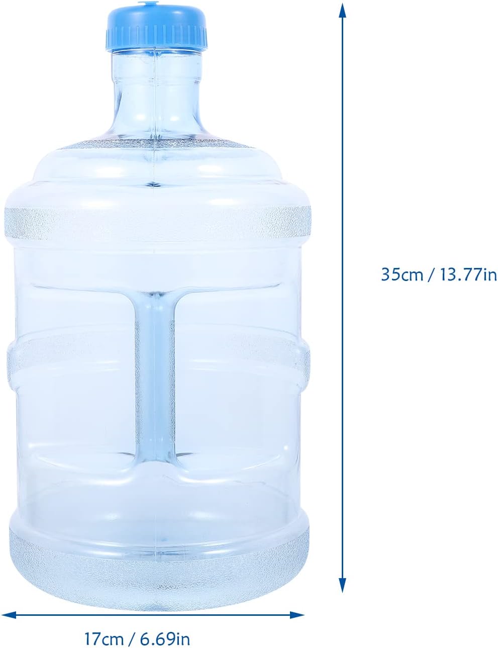 Plastic 5 Gallon Water Bottle with Cap PVC A5996