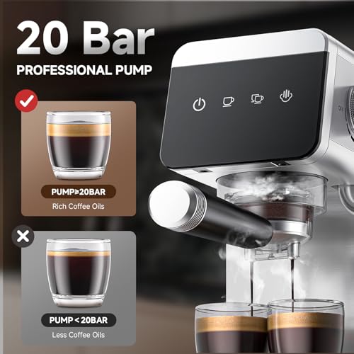 Espresso Coffee Machine 20Bar Pressure Compact Latte Machine I4161