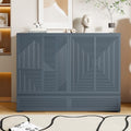 Gray Full Size Murphy Bed with Storage Drawer O66539
