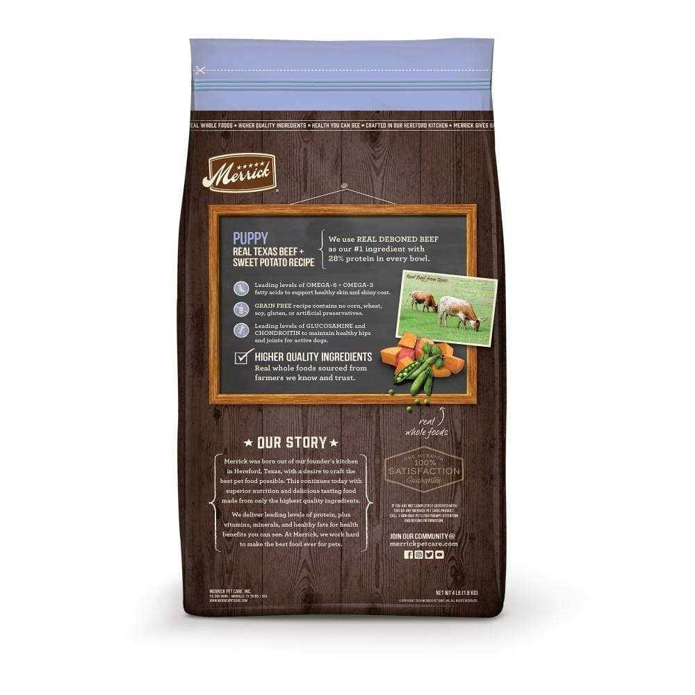 Grain Free Real Beef & Sweet Potato Puppy Recipe Dry Dog Food W86021