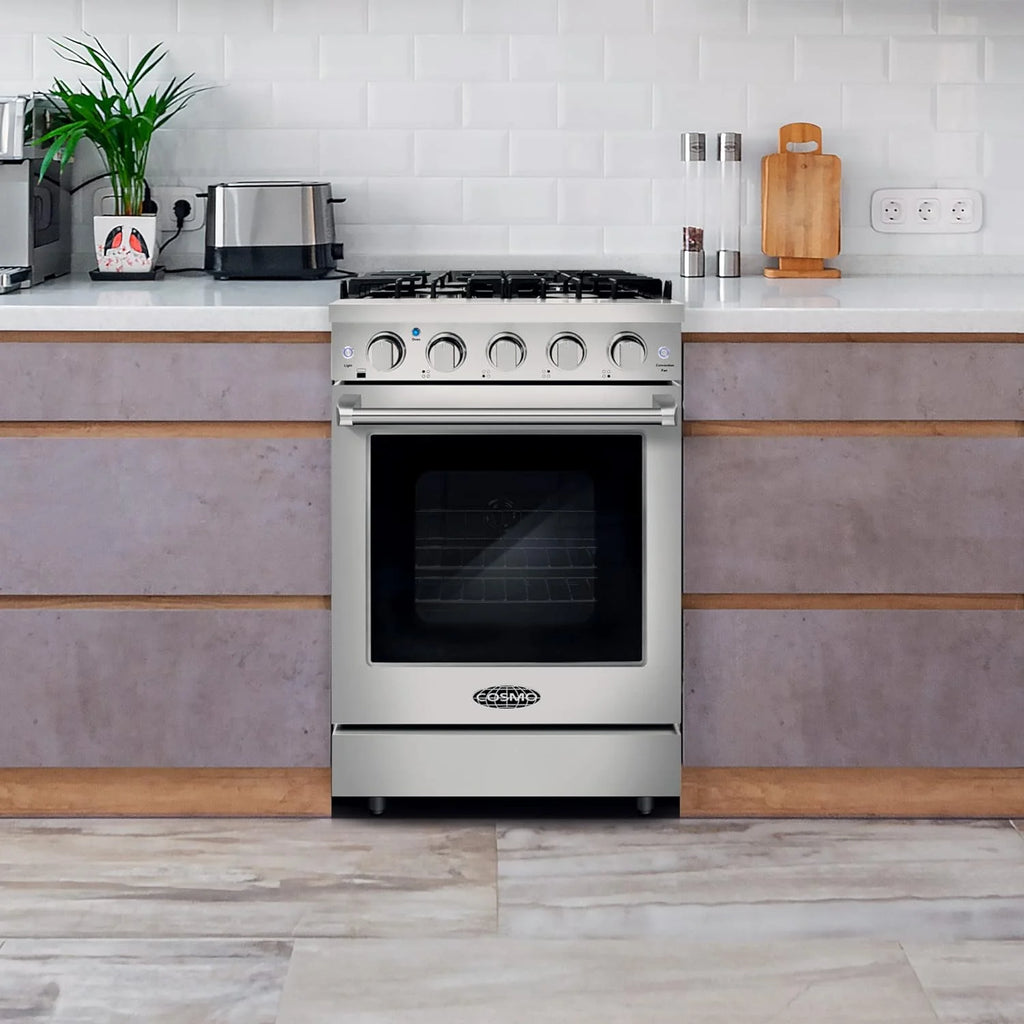 24 in. Freestanding Gas Range with 3.73 cu. ft. Capacity Oven in Stainless Steel A475743